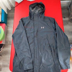 Under Armour Men's Navy Hooded Windbreaker Jacket